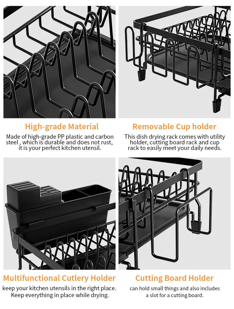 Dish Drying Rack Dish Rack Drainboard Expandable Dish