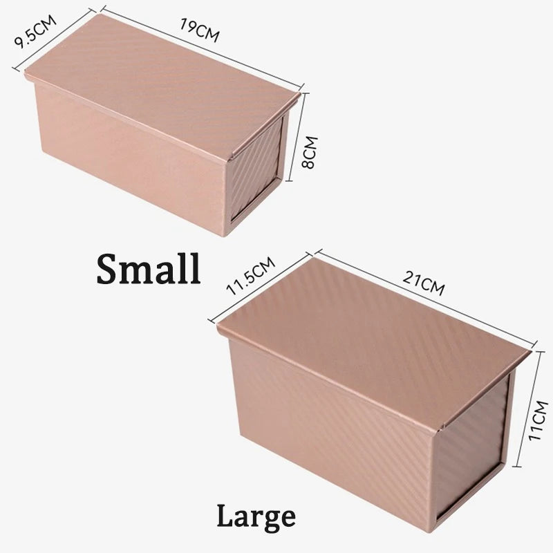 Rectangle Loaf Pan Baking Toast Pullman Box Tray