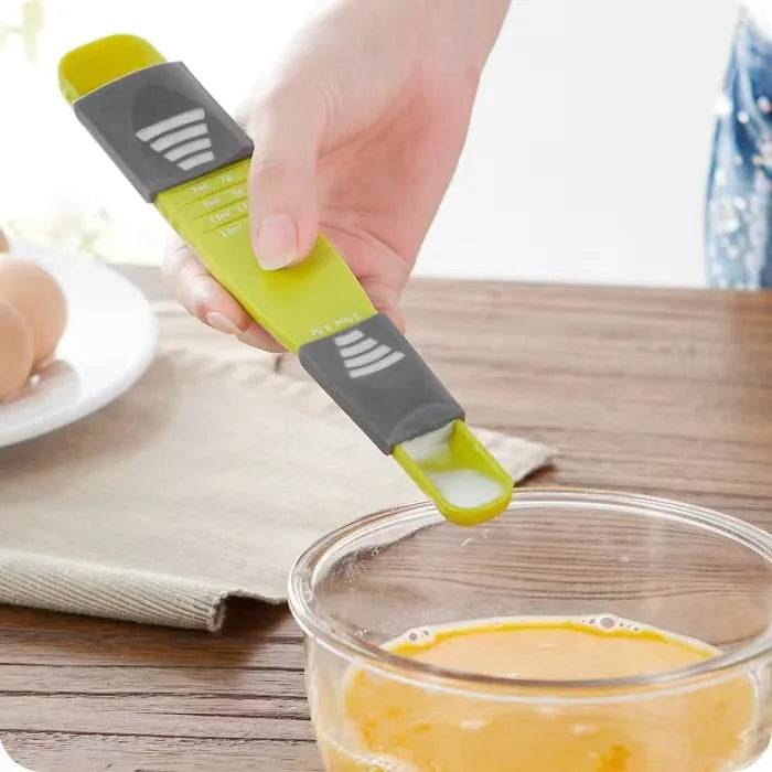 Measuring Spoon Adjustable Baking Measuring Spoon Scale Reusable