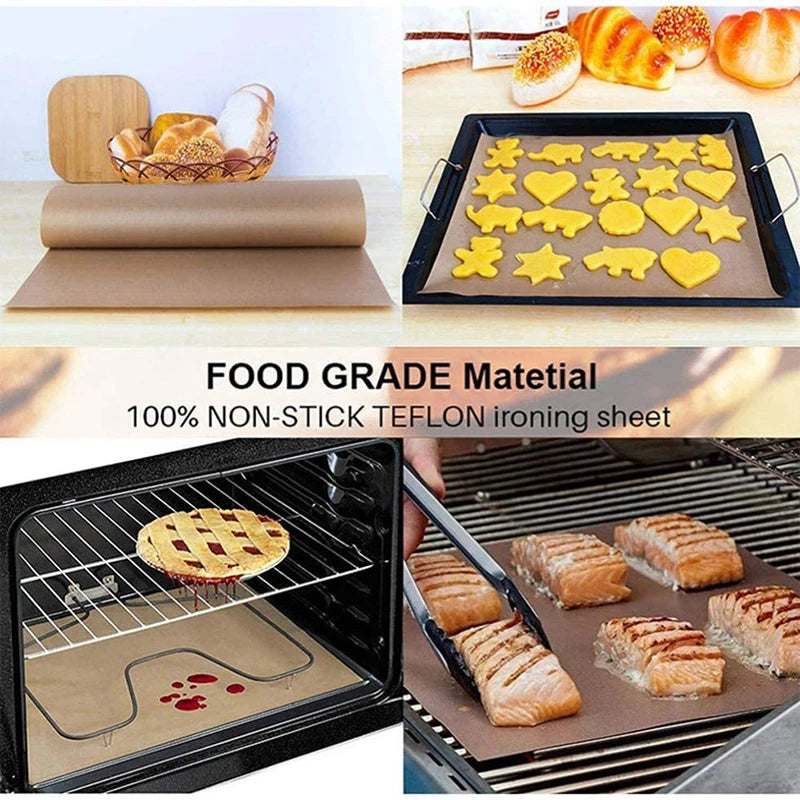 6/7/8/9/10/50pcs Kithchen Bakeware Oil-Proof Paper Reusable