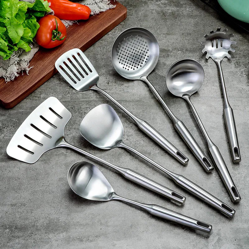2-7pcs Stainless Steel Utensils All Metal Cooking -