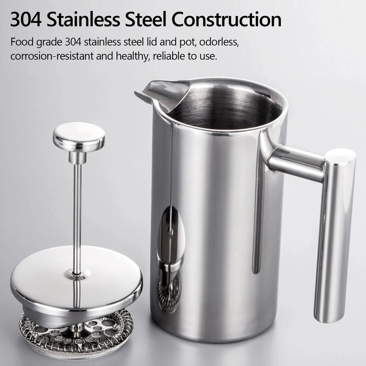 5l Coffee Maker French Press Stainless Steel Espresso