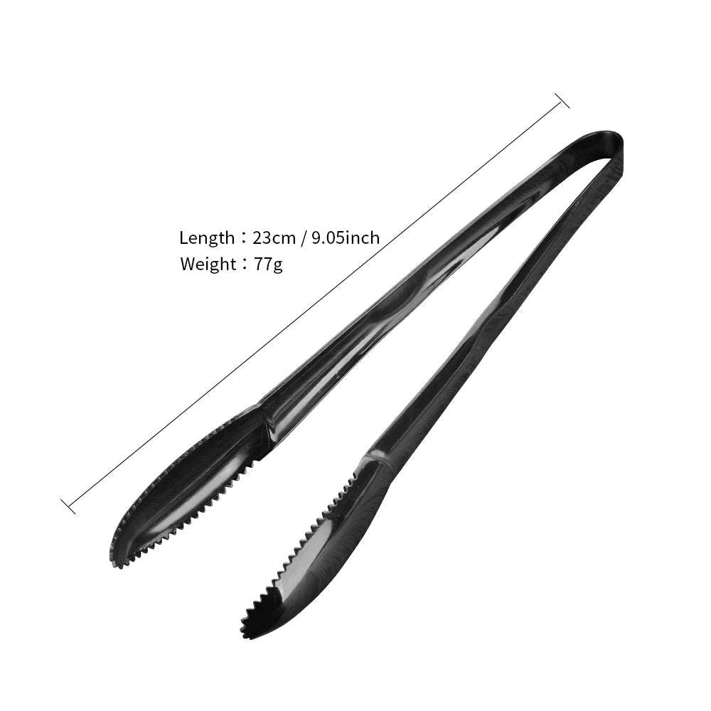 1/2pcs Ice Tongs Stainless Steel Gold Bbq Tong