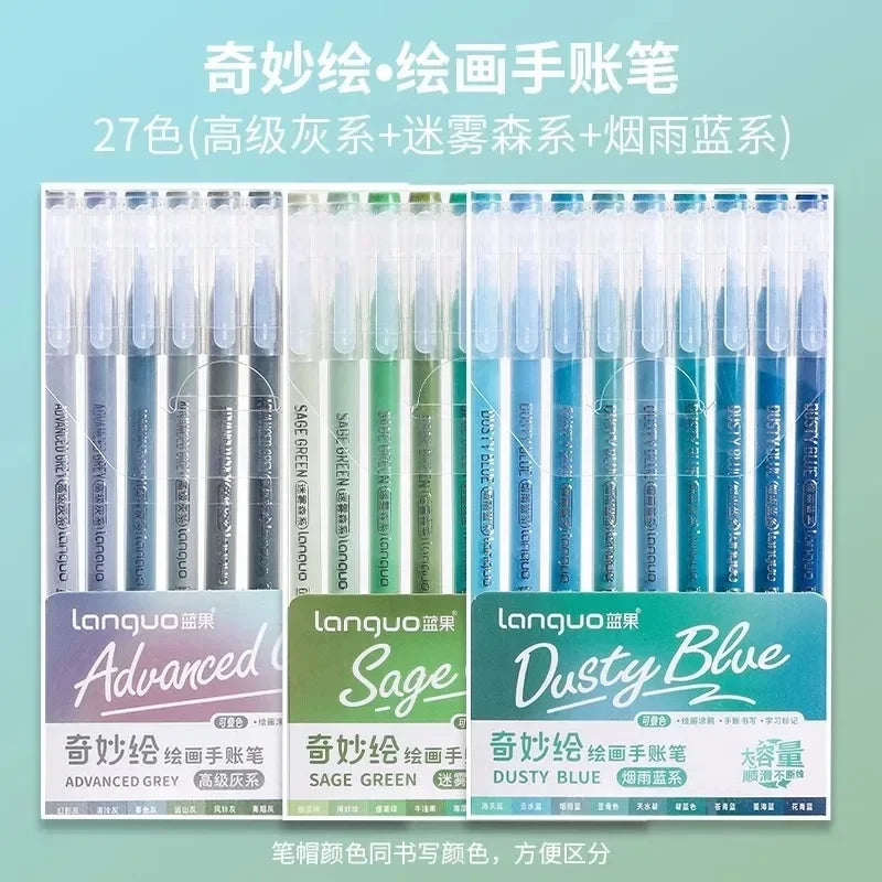 Languo 240/9 Colors Direct Liquid Acrylic Paint Pens