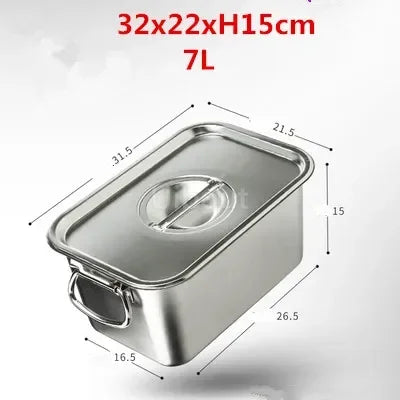 304 Stainless Steel Plate Metal Tray Handle Square