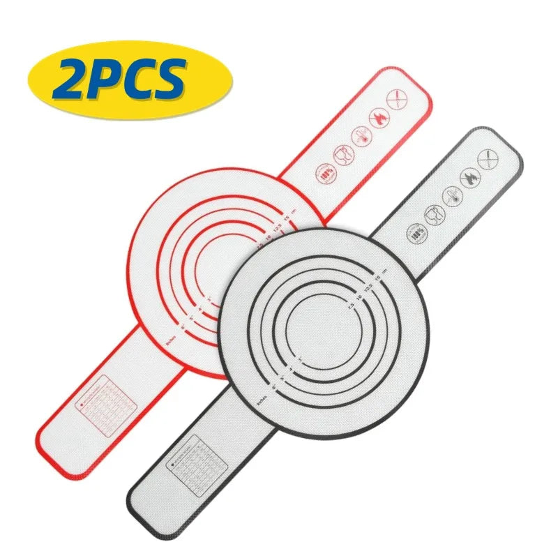 Silicone Baking Mat Long Handles Kneading Pad Dough