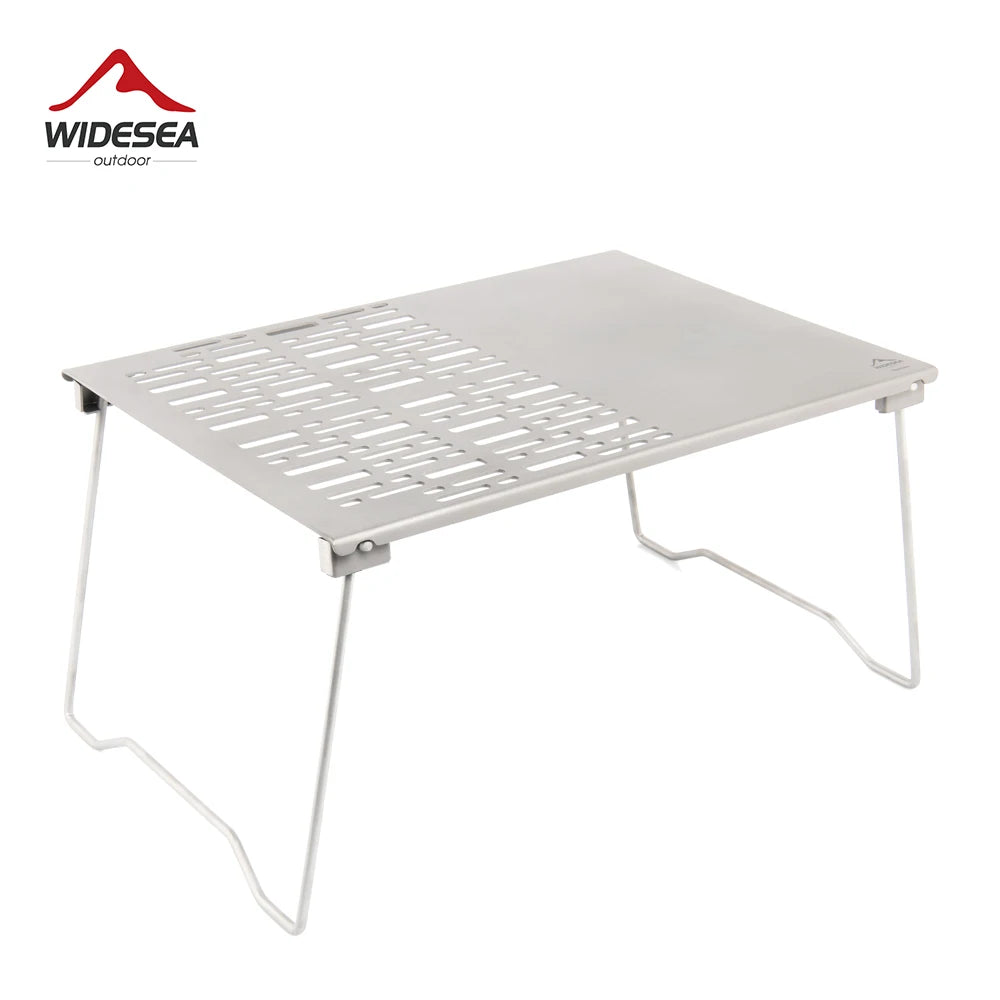 Widesea Titanium Charcoal Bbq Grill Net Folding Legs