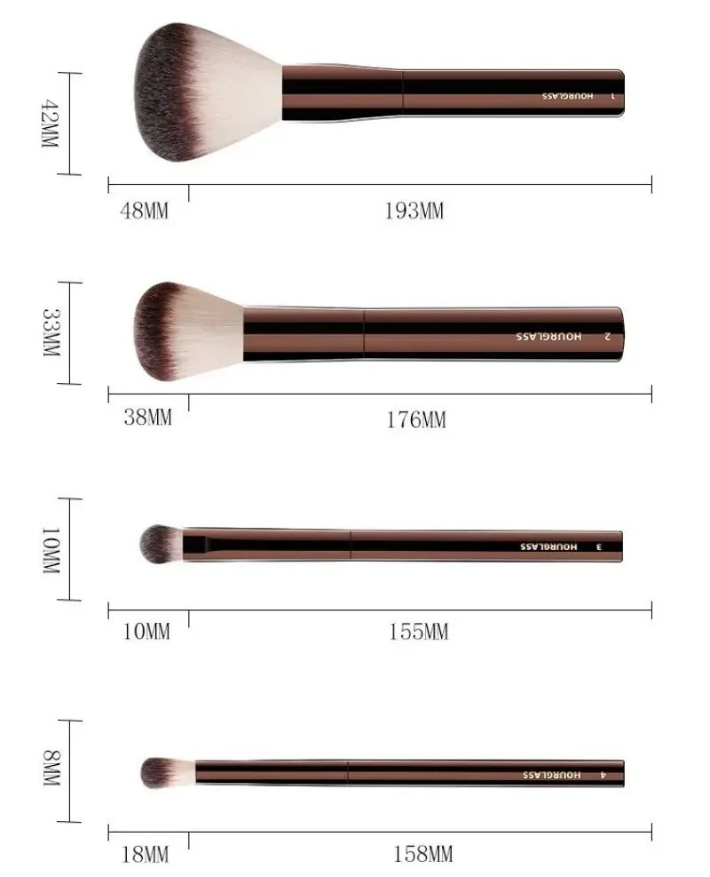 Hourglass Full 23pcs Luxury Makeup Brushes Soft Synthetic