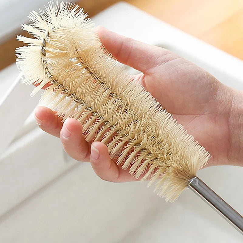 Wooden Long Handle Bottle Cleaning Brush Cup Scrubber