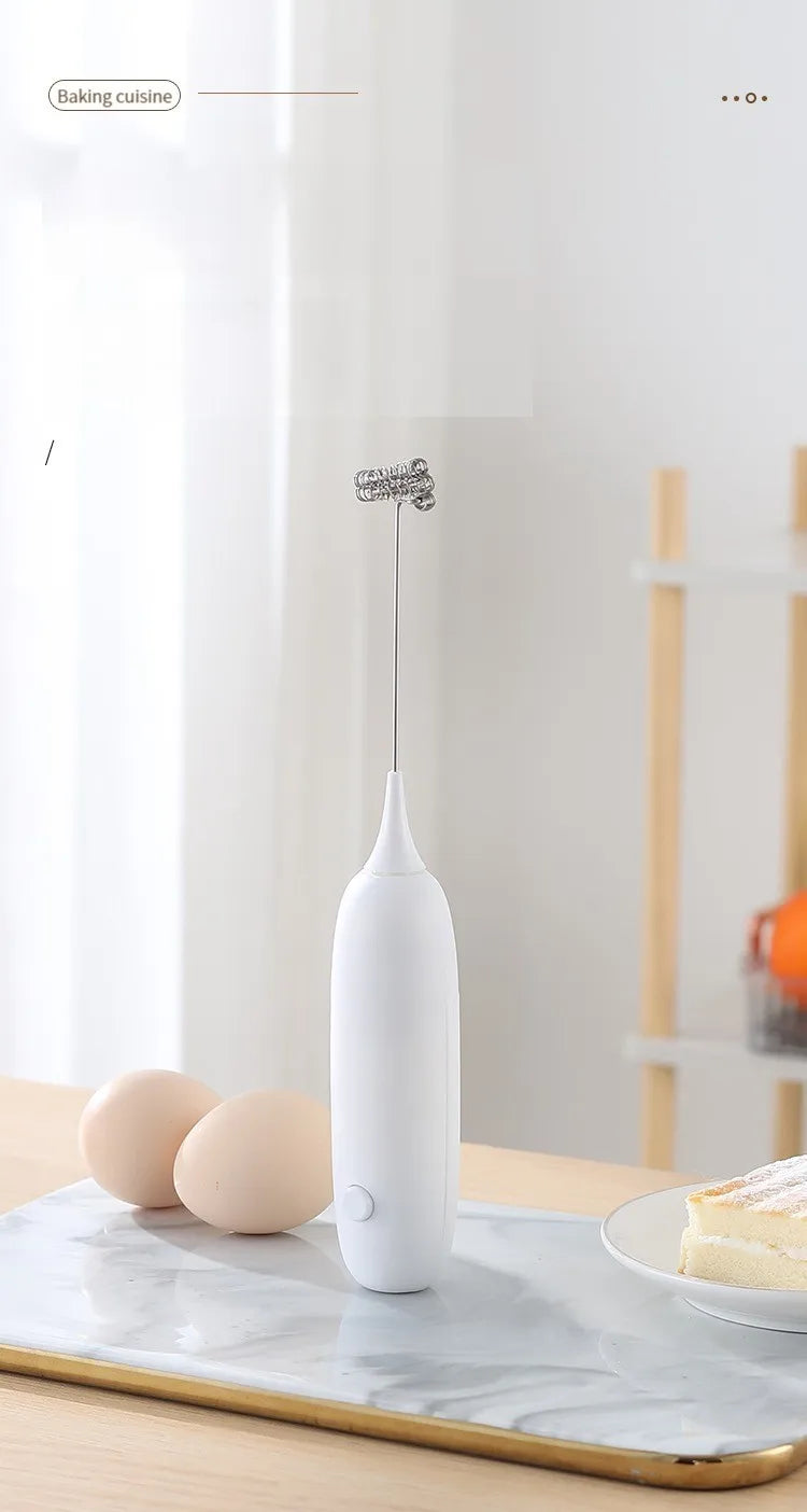 1pc Battery Model Handheld Egg Beater Froth Mixer