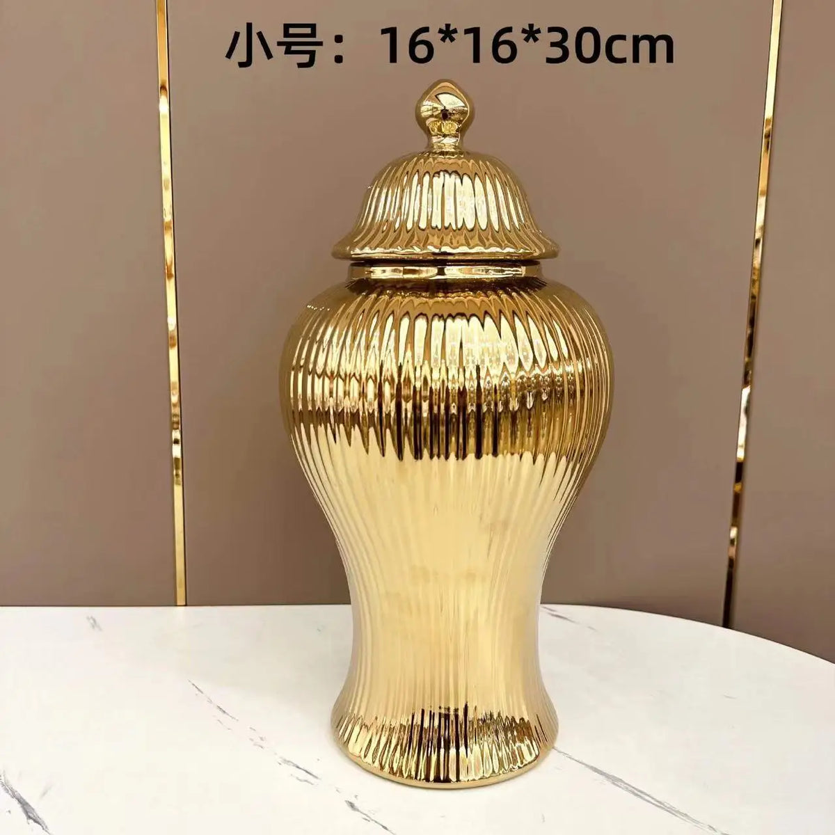Vase Ceramic Luxury Electroplated General Jar European Ceramic