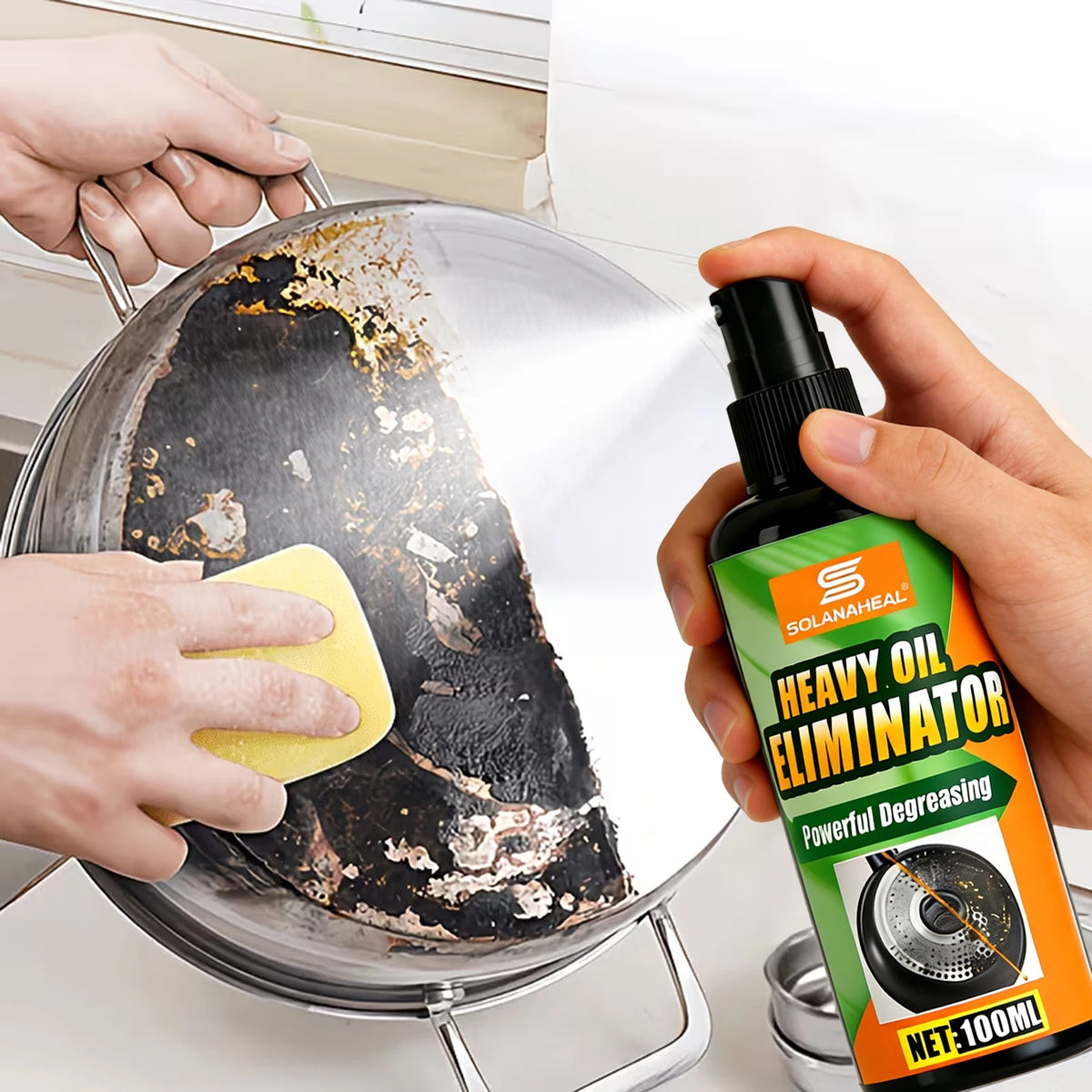 Heavy Oil Eliminator Powerful Degreaser Spray Fast Acting