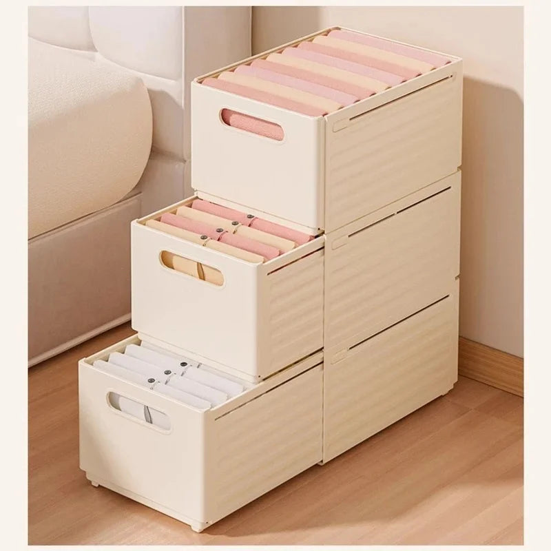 Adjustable Clothes Storage Box Closet Organizer Categorized