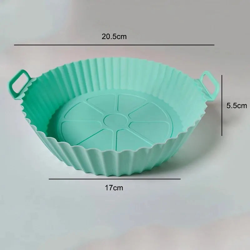 Air Fryer Silicone Baking Tray Mat Circular High-Temperature