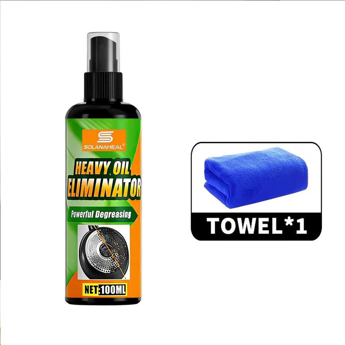 Heavy Oil Eliminator Powerful Degreaser Spray Fast Acting