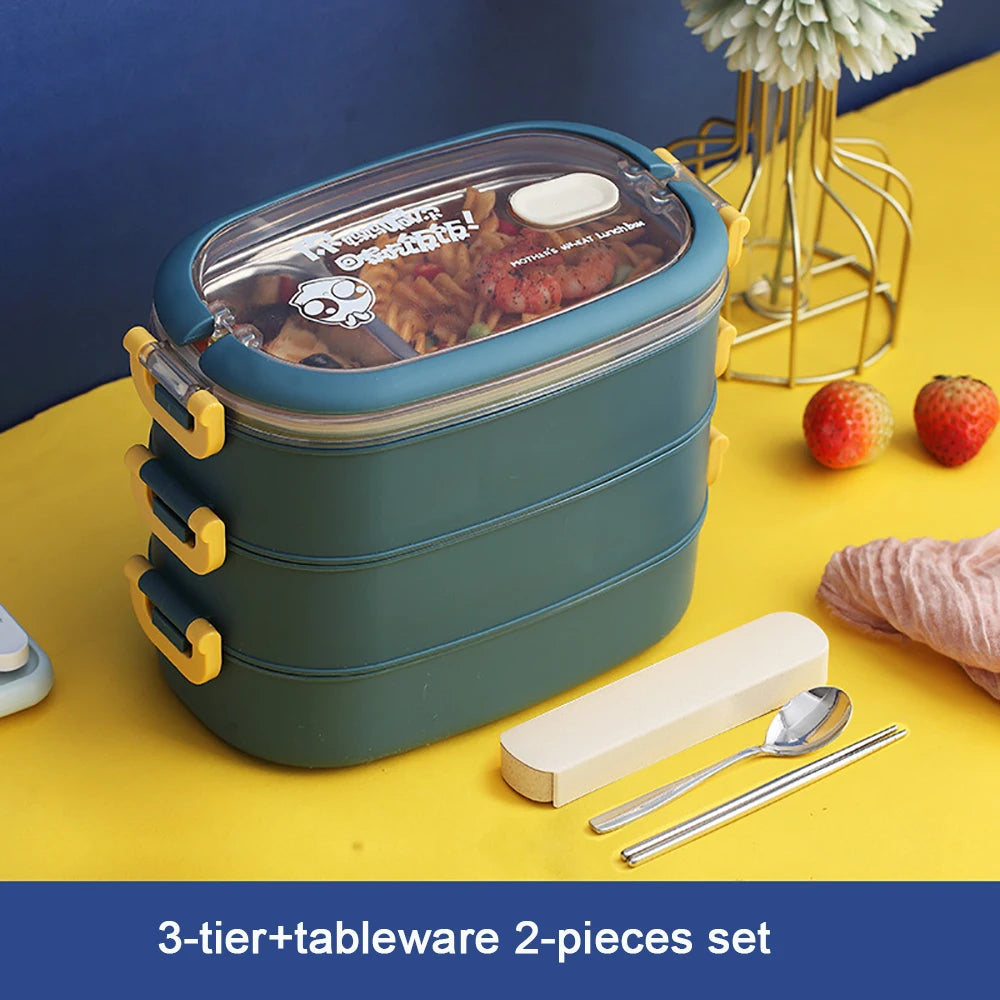 Multi-Layer Bento Box Thermal 304 Stainless Steel Lunch
