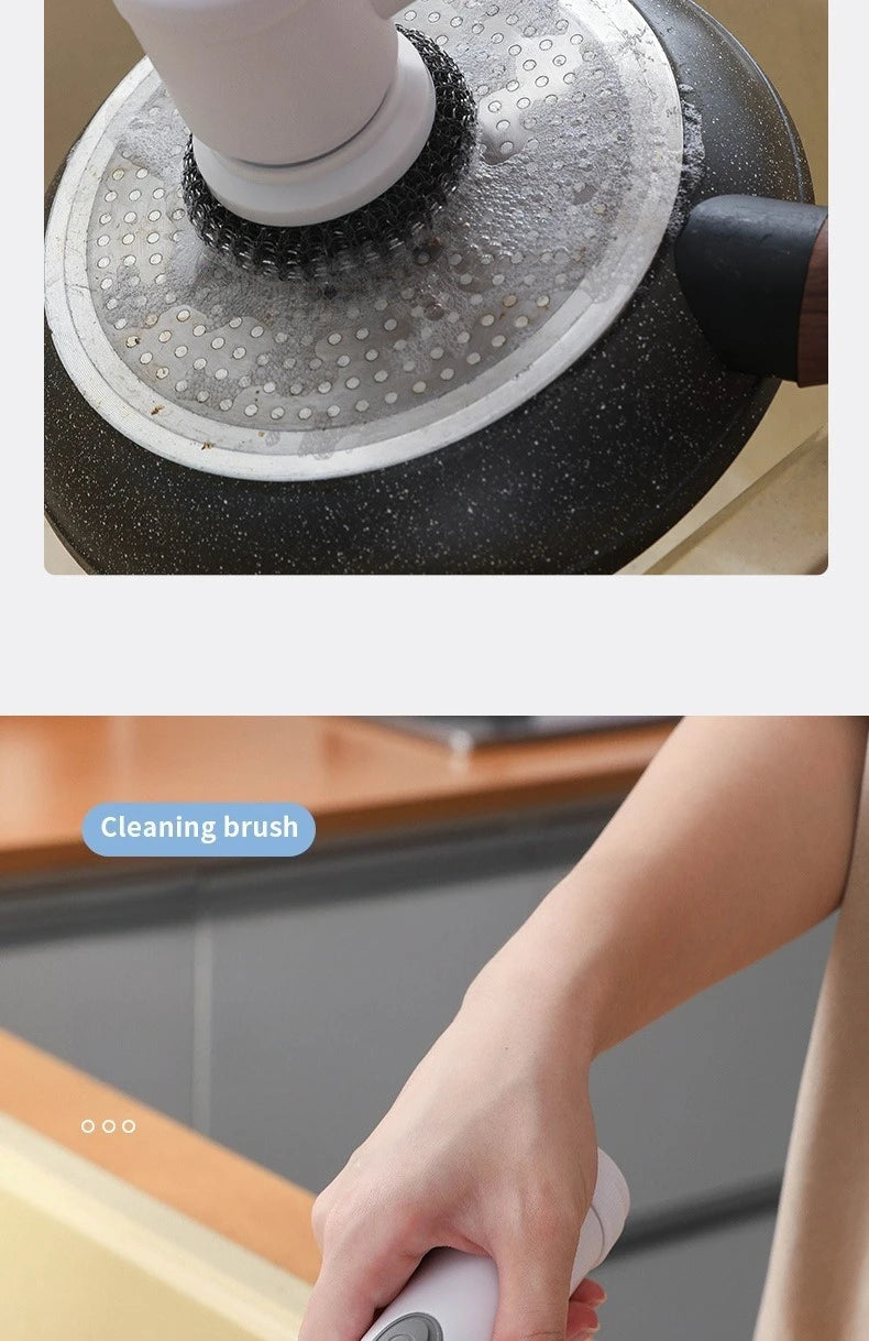 Electric Scrubber Brush Multi Use Bathroom Toilet Corner