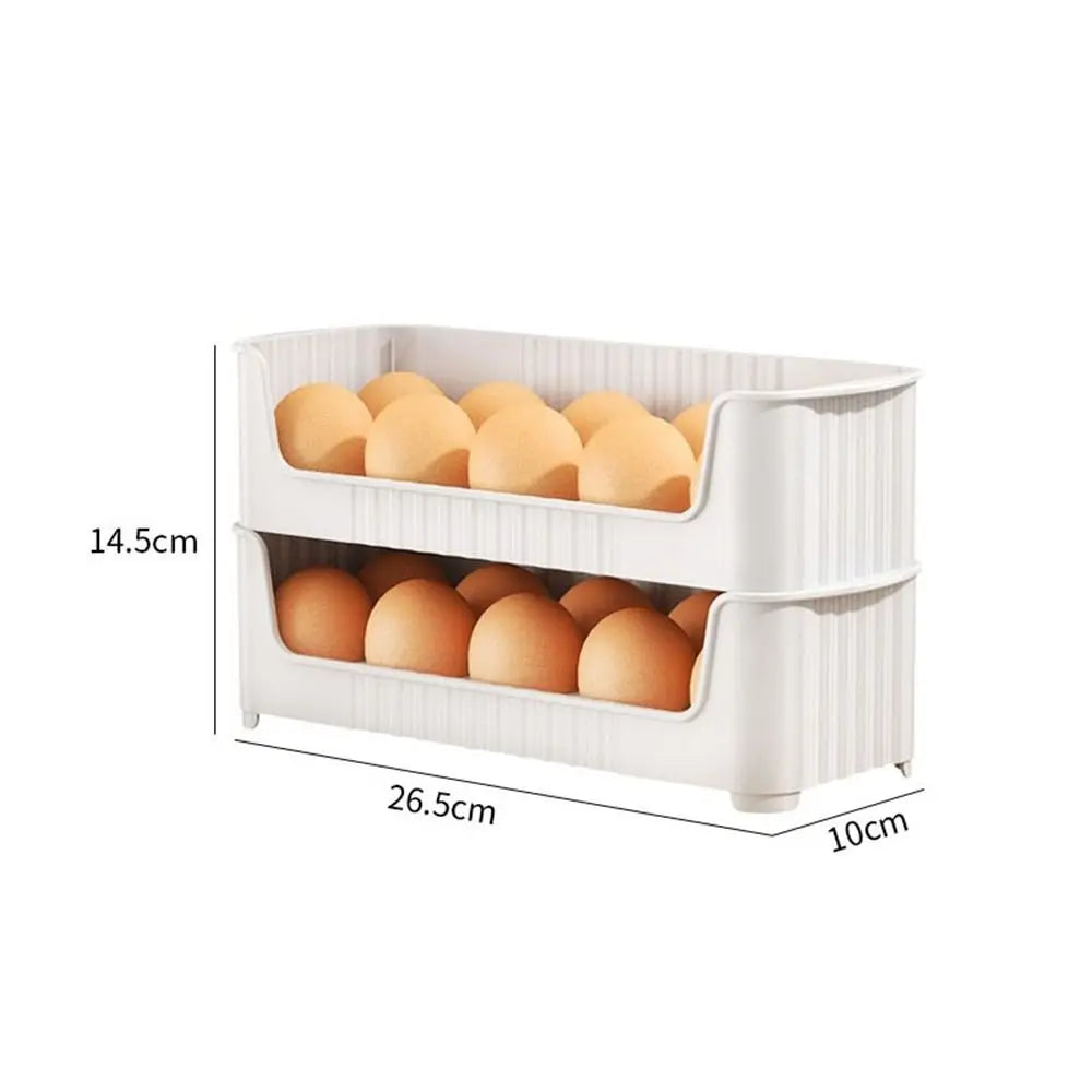 Plastic Refrigerator Side Door Egg Tray Fresh-Keeping Multi-Layer