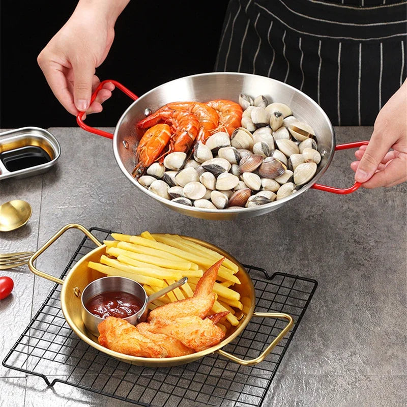 Paella Pan Smart Utensils Kitchenware Skillet Frying Stove