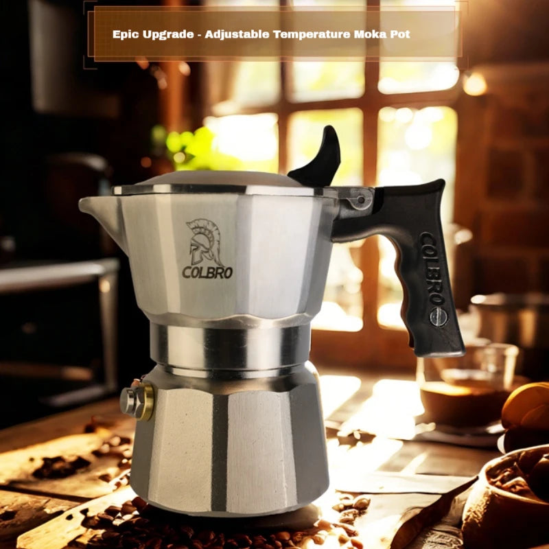Colbro Moka Pot Stainless Steel Double Valve Triple