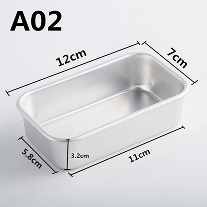 Ays 1pc Rectangular Mold Aluminum Alloy Lunch Meat