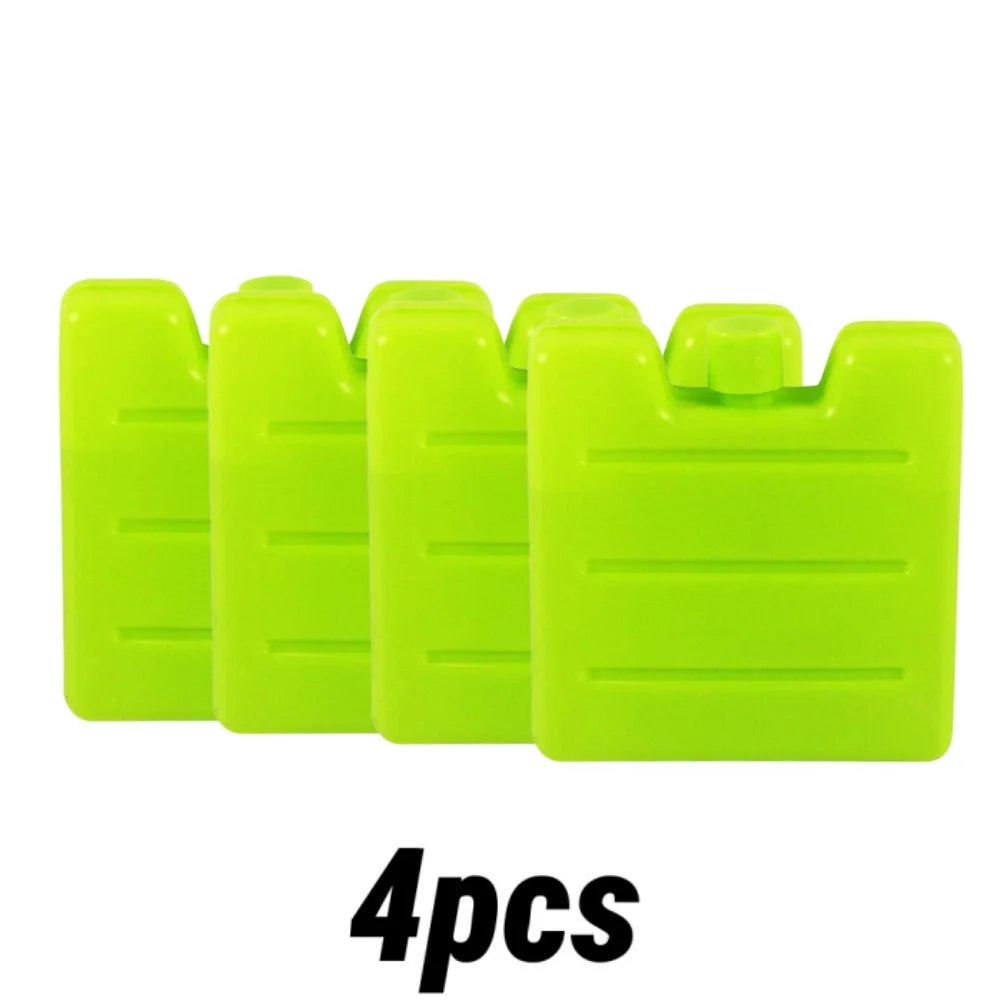 1/8pc Reusable Gel Ice Blocks Cooler Bag Stackable