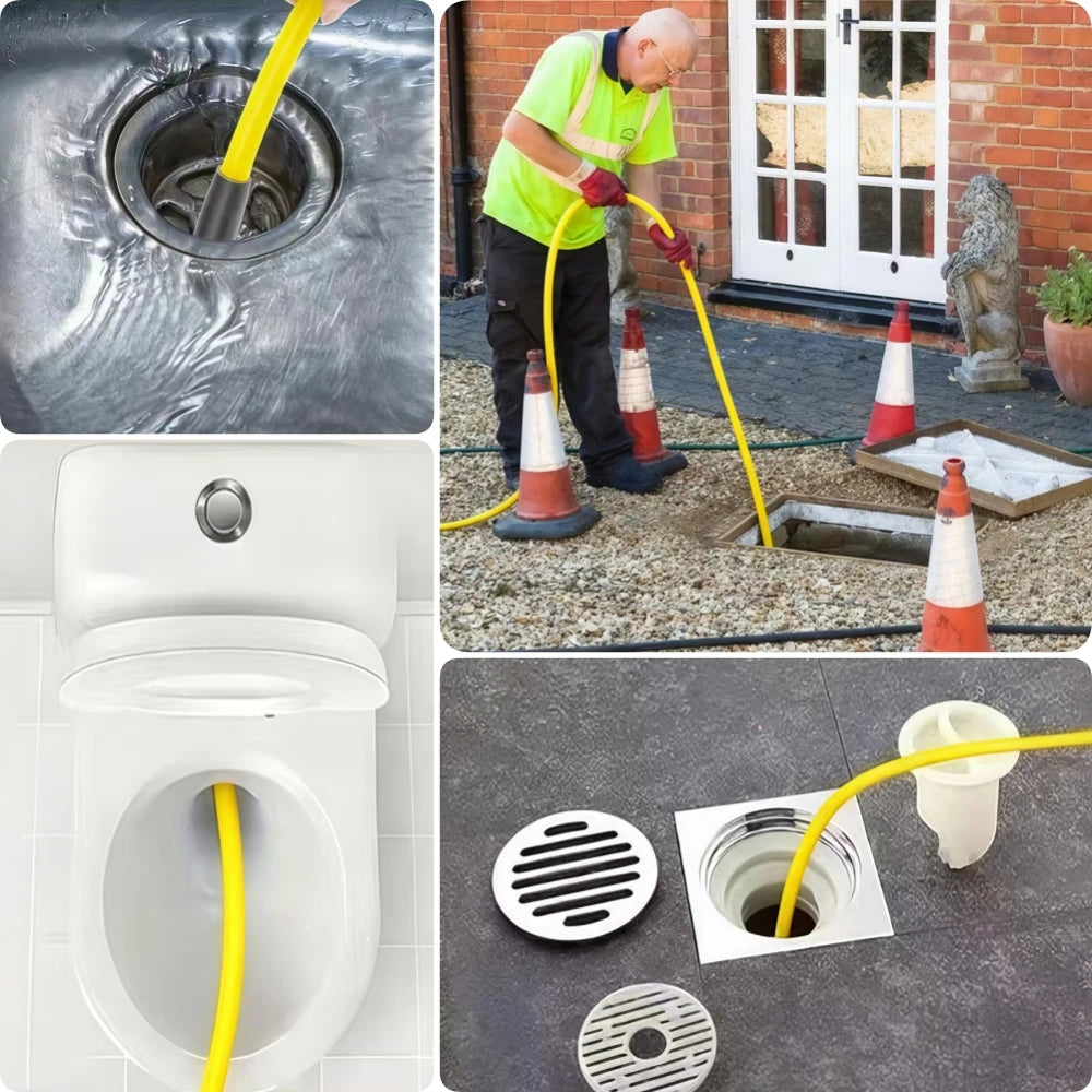 50m Pressure Washer Sewer Jetter Kit 5800psi Sewer