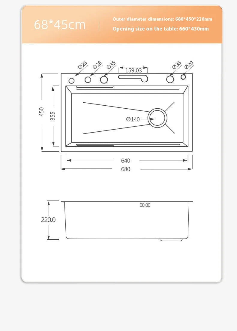 Silver Slot Stainless Steel Waterfall Sink Digital Display