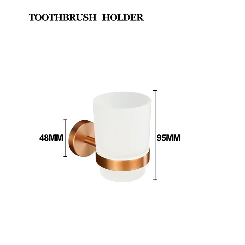 Brushed Rose Gold 304 Stainless Steel Bathroom Pendant