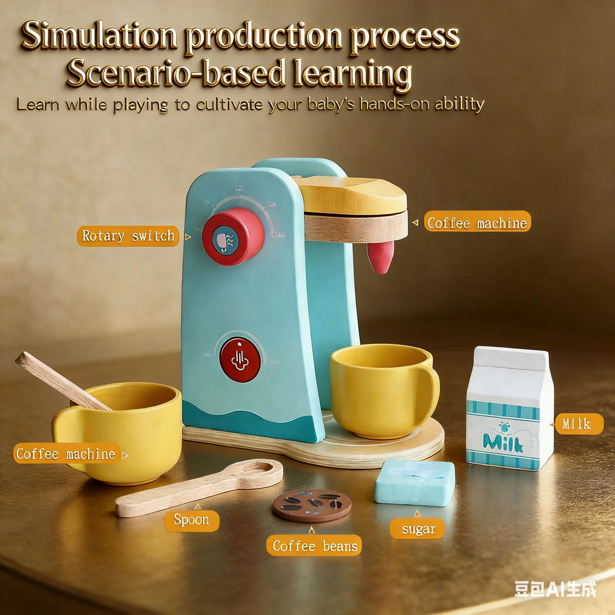 Hands-On Kids Helper Realistic Play Food & Interactive