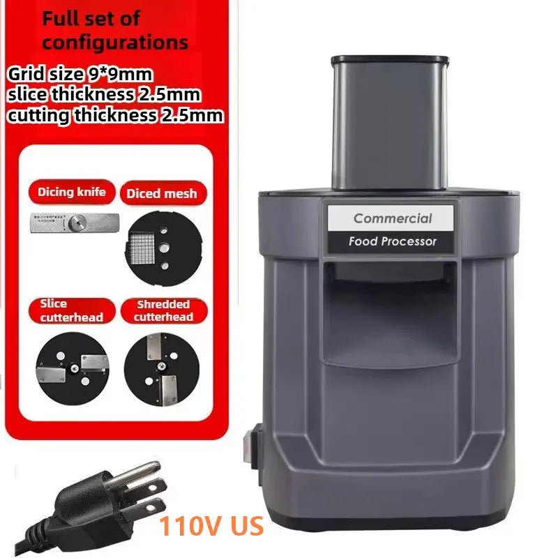 110v/220v Commercial Vegetable Cutter In Automatic Electric