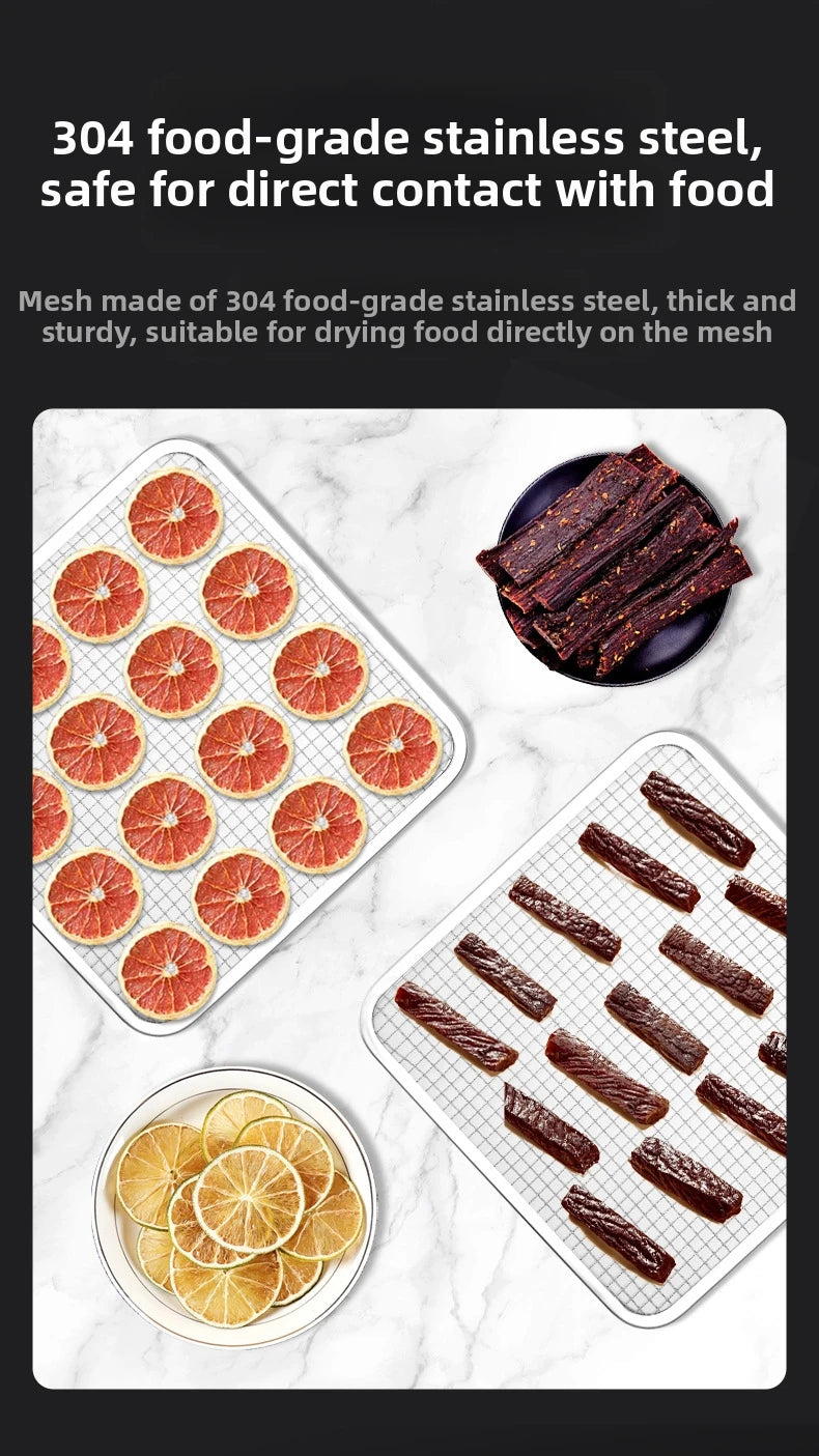 Smart Touch Screen Food Dehydrator 12 Layers Stainless