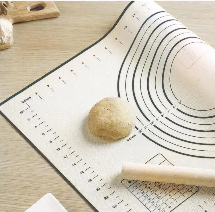 Black Silicone Baking Mat Kneading Pad Dough Mat