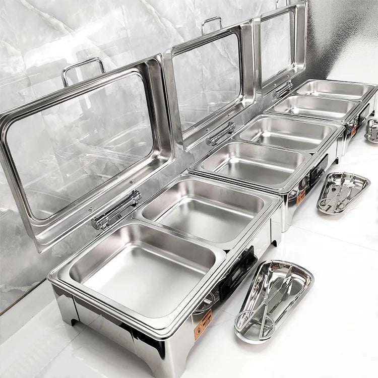 Commercial Hotel & Restaurant Stainless Steel Electric Buffet