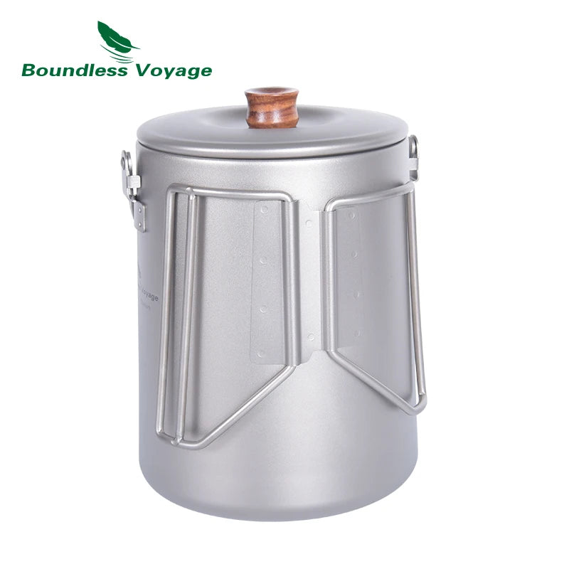 Boundless Voyage 5l Titanium Kettle Camping Coffee 500ml