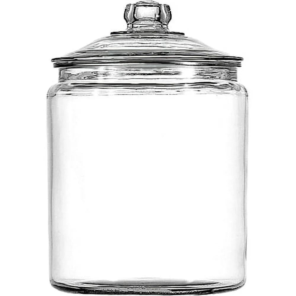 Gallon Glass Storage Jar Lid Wide Mouth Food