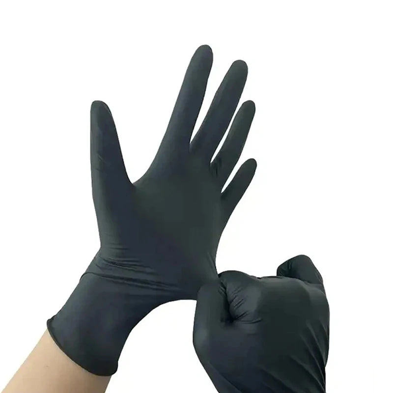 Disposable Glove Packaging Black Nitrile Gloves Cooking Car