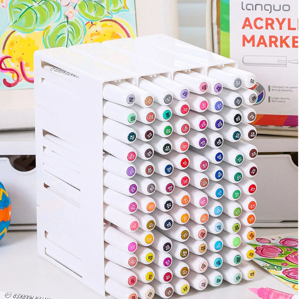 96/192/240 Colors Direct Liquid Acrylic Paint Brush Marker