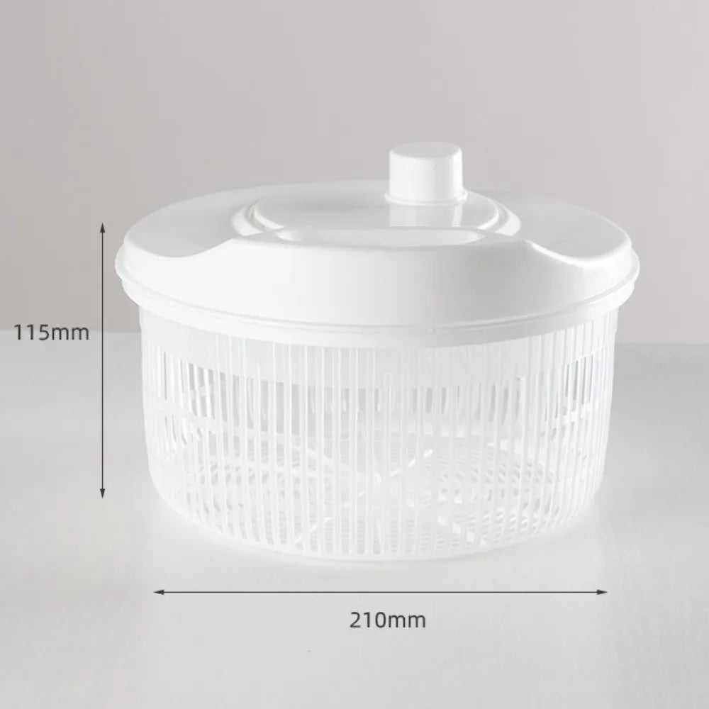 White Vegetable Dehydrator Salad Spinner Dryer Fruit Lettuce