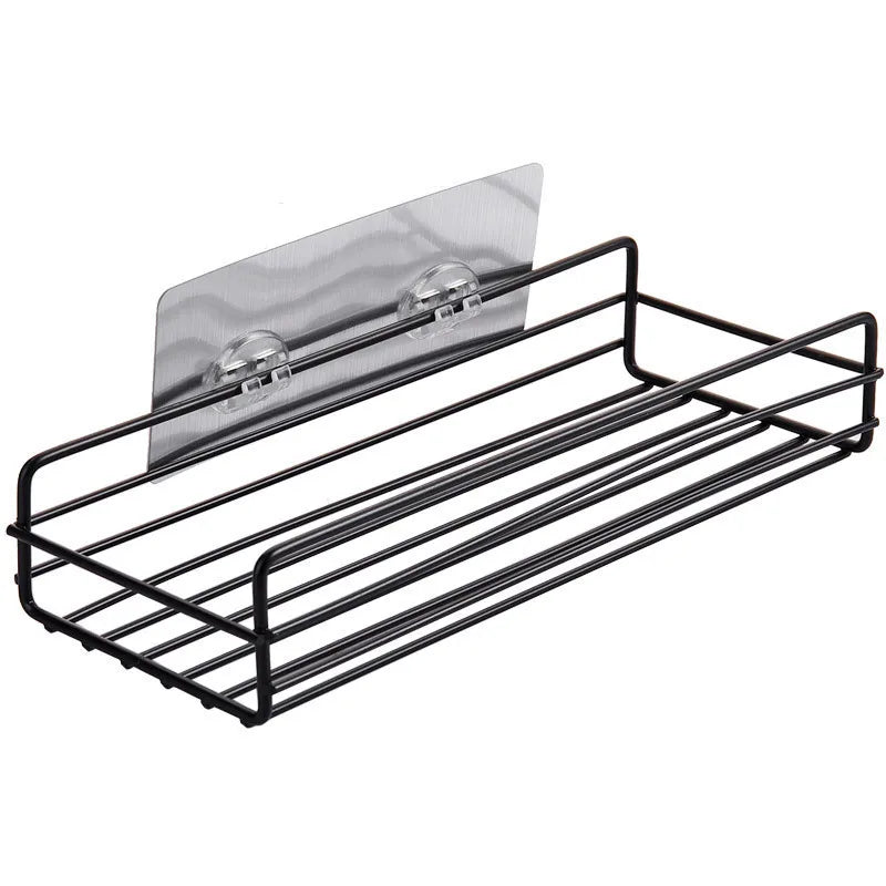 Bathroom Storage Rack Organizer Shelf Black Shelves Corner