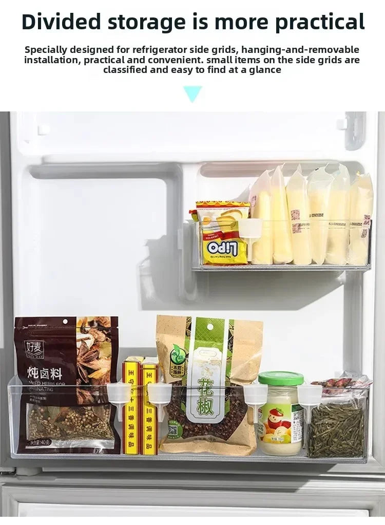 Efficient Refrigerator Organizer Shelf Storage Dividers Eggs