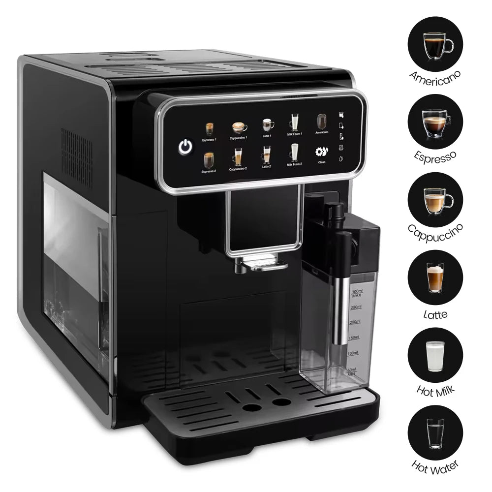 Mcilpoog Am7203 Automatic Espresso Machine Built-In Milk Frother