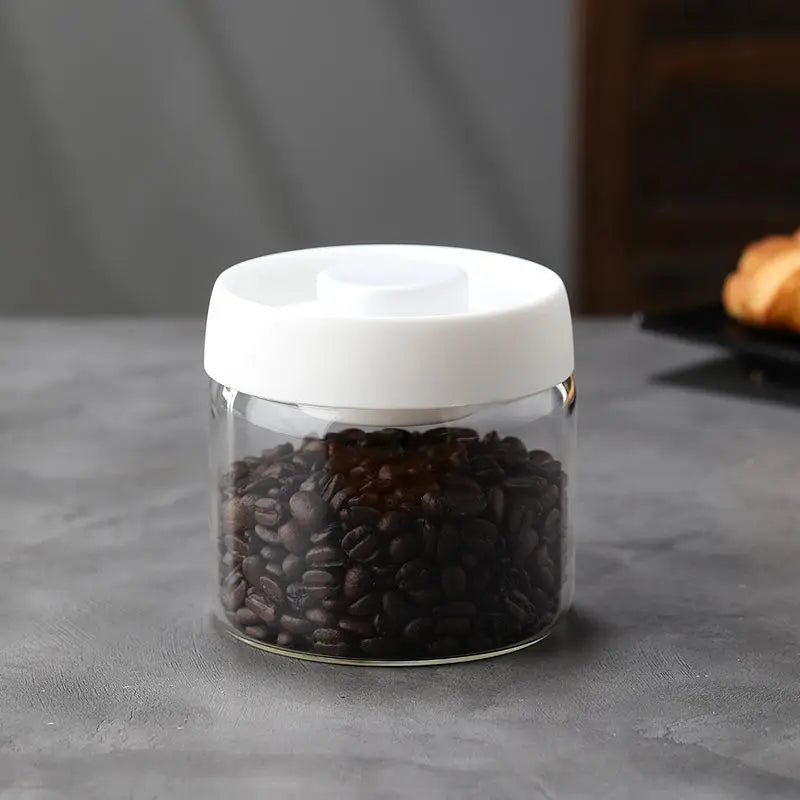 Vacuum Sealed Tank Coffee Bean Glass Sealed Jar