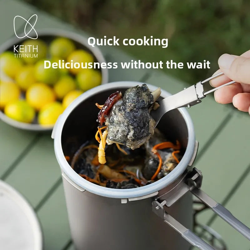 Keith Titanium Pressure Cooker 1800ml 520g Lightweight Camping