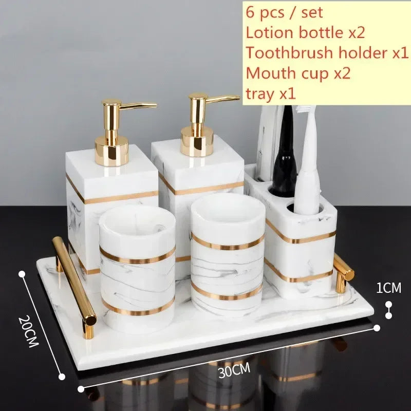 Nordic Natural Resin Lotion Bottle Mouth Cup Soap