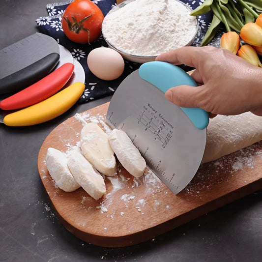 Stainless Steel Dough Scraper Cutter Pastry Food Chopper