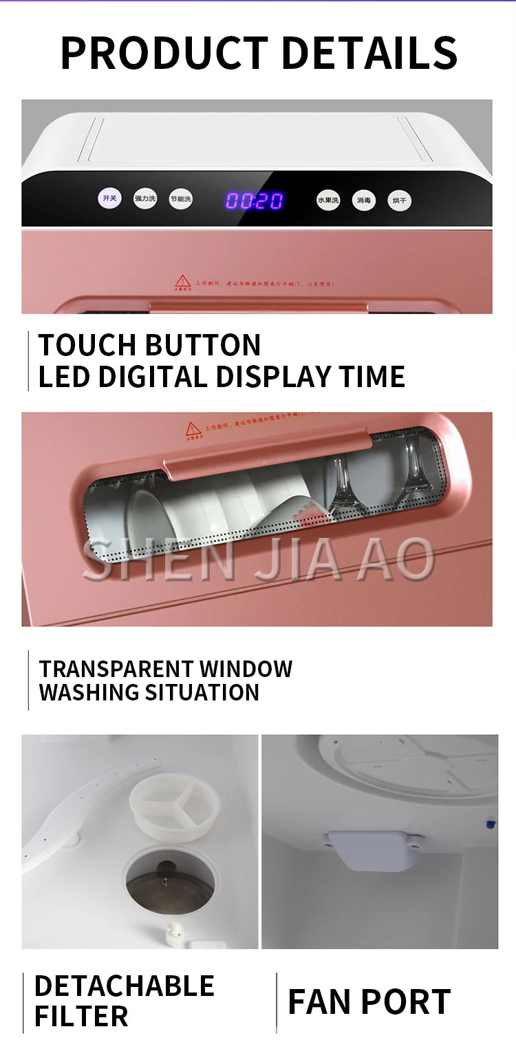 1200w Dishwasher Washing Machine Fully Automatic Dishwashers