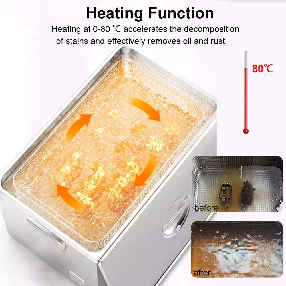 Ultrasonic Cleaner Heater Ultrasound Cleaning Machine Jewelry