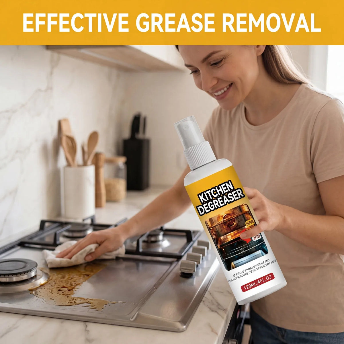 120ml Grease Degreaser Cleaner Effective Oil Stain Remover