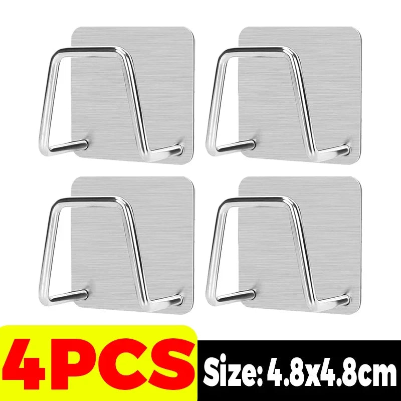 1/10pcs Sink Sponges Holder Stainless Steel Self Adhesive